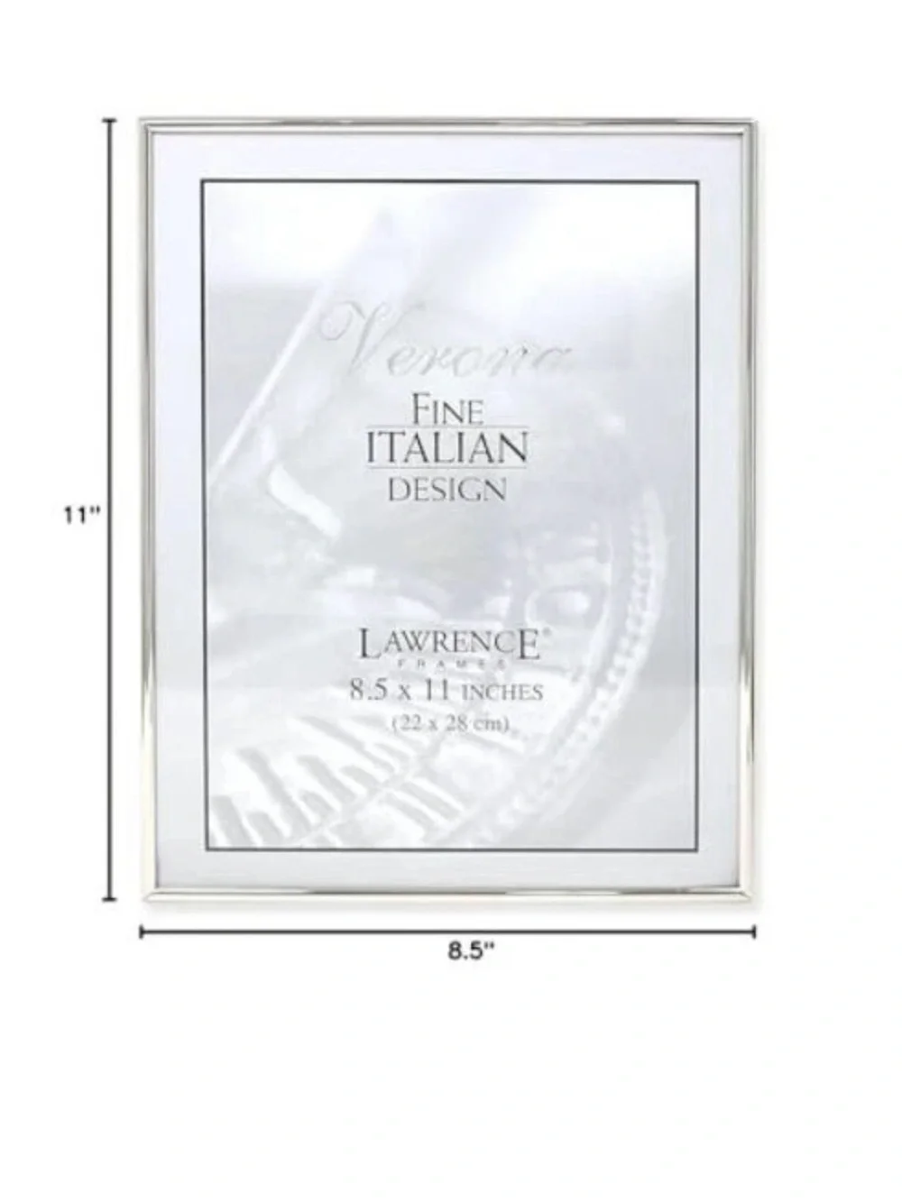 Simply Metal Picture Frame, 8.5 by 11-Inch 8.5x11 Single Silver New
